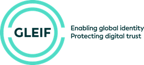 GLEIF logo - Enabling Global Identity. Protecting digital trust